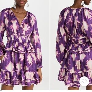 Ulla Johnson Emery Silk Tiered Ruffle Dress 10